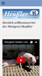 Mobile Screenshot of metzgereiheussler.de